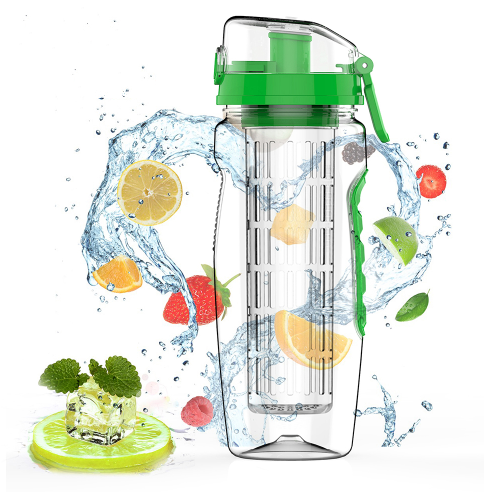 💧 1000ml BPA-Free Sport Fruit Infuser Water Bottle – Stay Hydrated & Refreshed! 🍓🍊