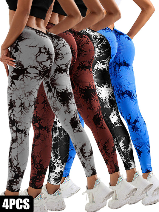 ❌ 4-Pack Avaluon Women's Scrunch Workout Leggings 💯