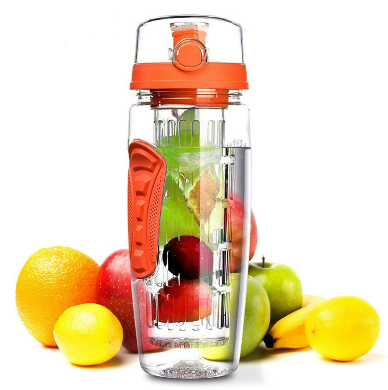 💧 1000ml BPA-Free Sport Fruit Infuser Water Bottle – Stay Hydrated & Refreshed! 🍓🍊