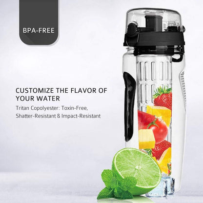 💧 1000ml BPA-Free Sport Fruit Infuser Water Bottle – Stay Hydrated & Refreshed! 🍓🍊