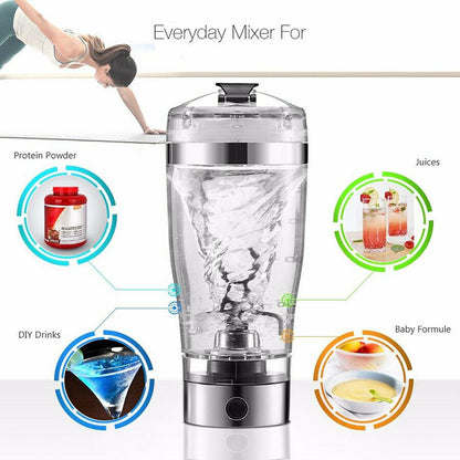 ⚡ Premium Electric Protein Shake – USB Rechargeable Blender Bottle for Sports & Fitness! 💪